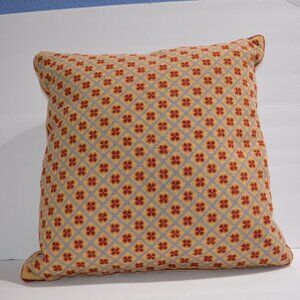 Decorative/Accent Pillow, Needlepoint Criss Cross Design